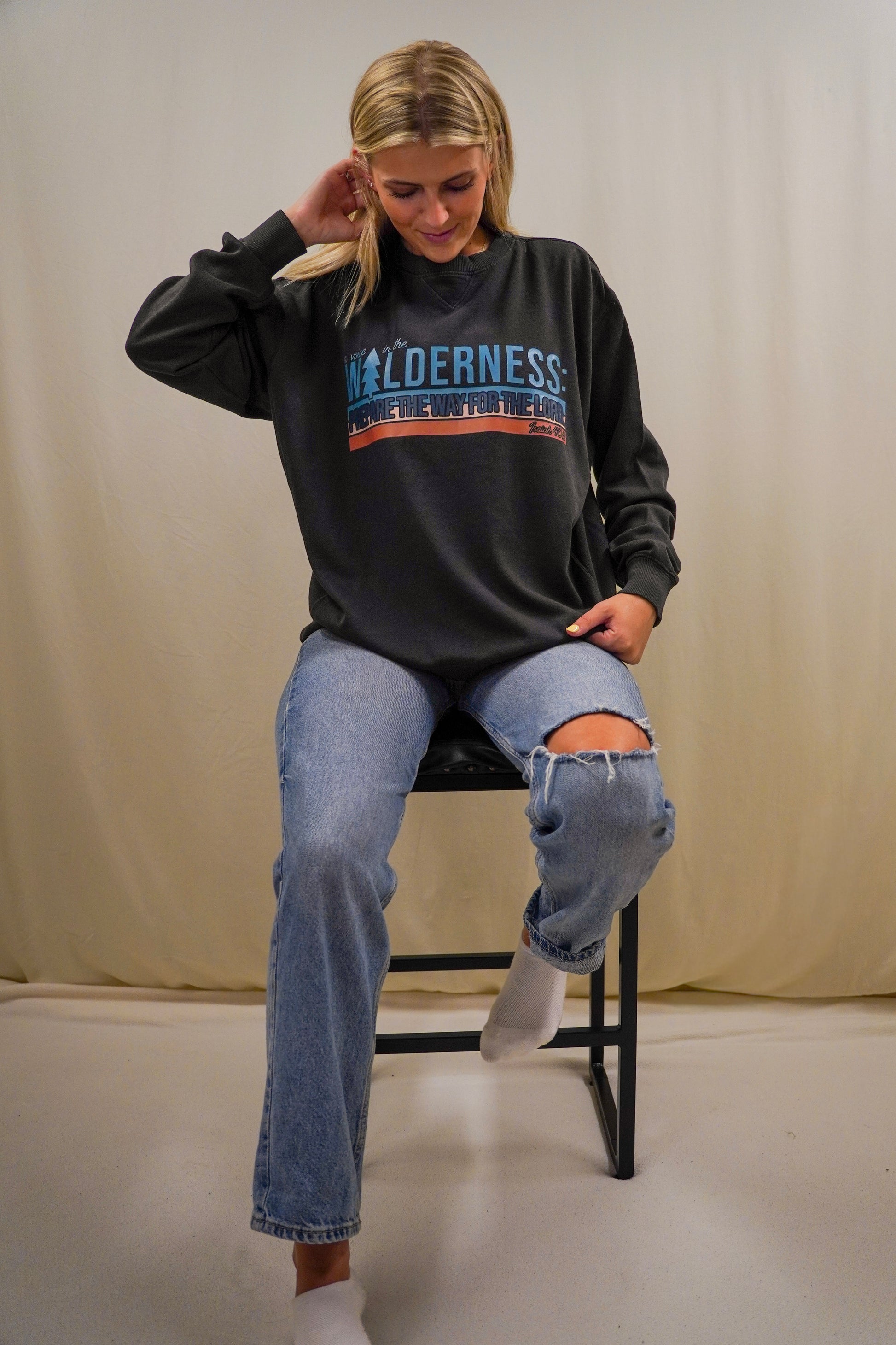 A Voice in the Wildnerness crewneck sweatshirt