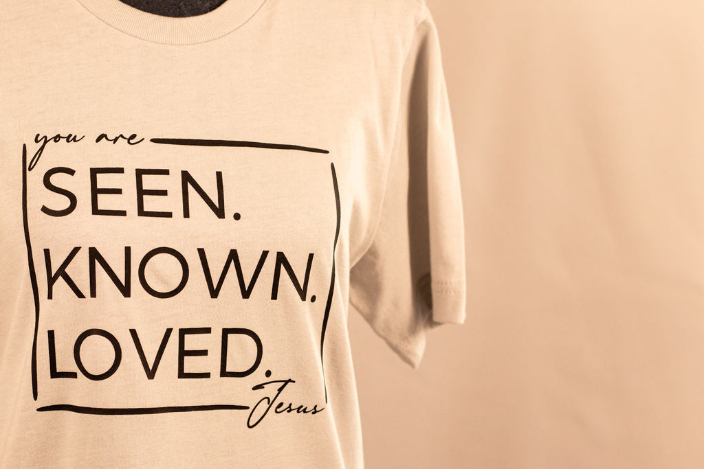 Seen.Known.Loved. SS Tee- Silver/Grey
