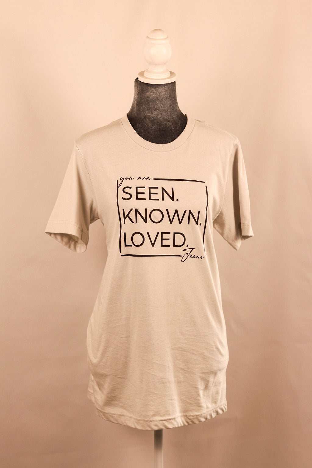 Seen.Known.Loved. SS Tee- Silver/Grey