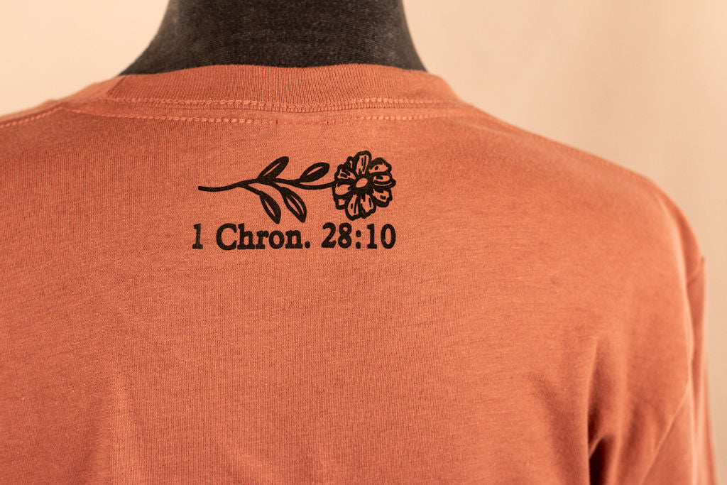 Be Strong and Do it Short Sleeve Tee- Mauve with grey text