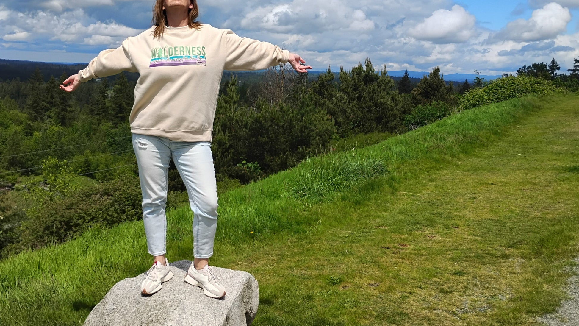 A Voice in the Wildnerness crewneck sweatshirt