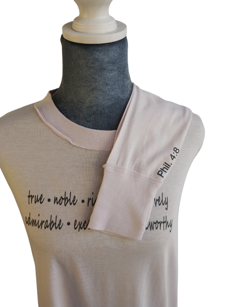 Philippians 4:8 Long sleeve tee