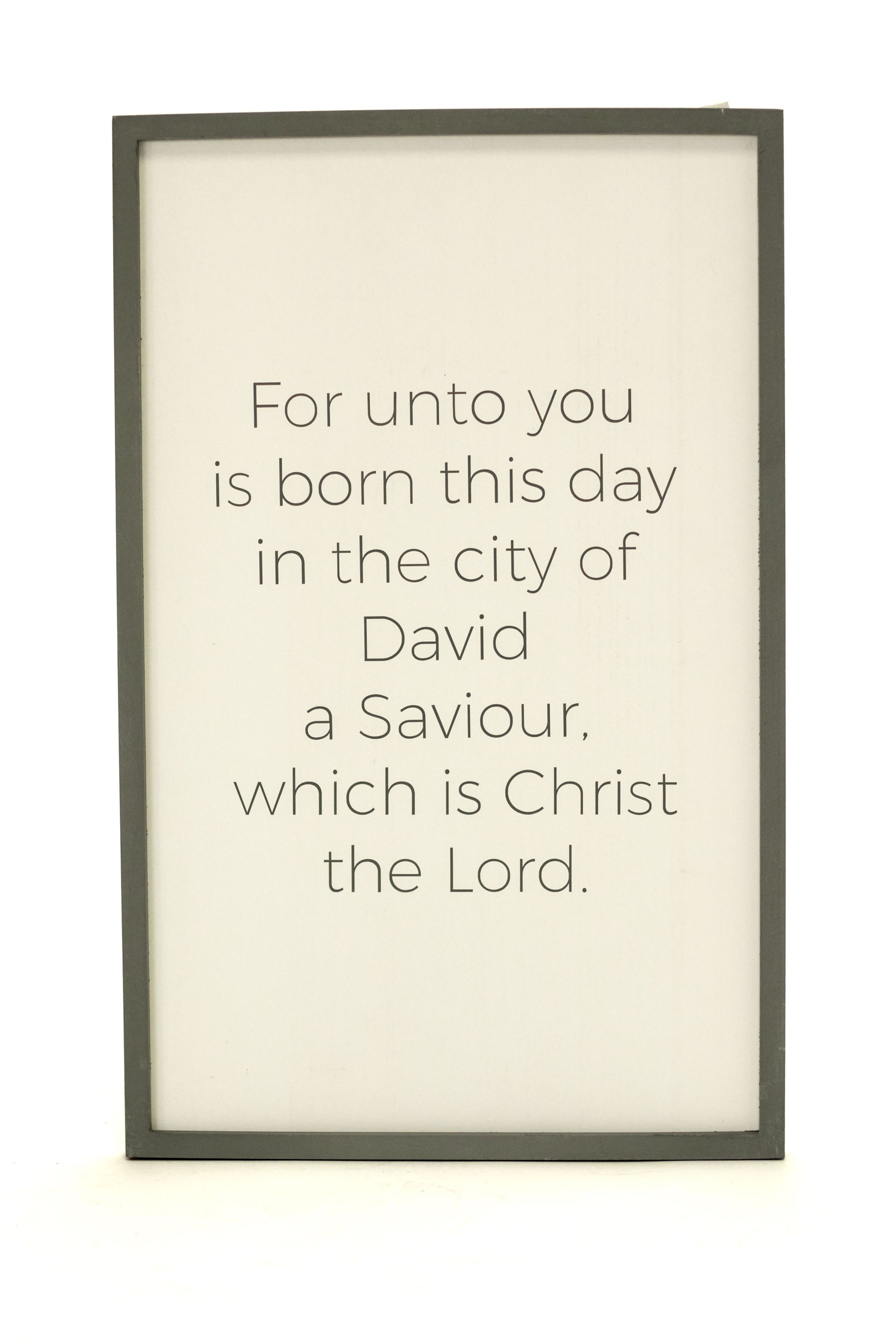 For unto you this day 17"x27" Wood Sign