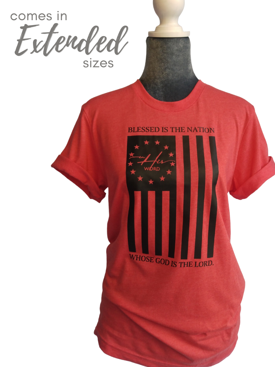 Blessed is the Nation short sleeve tee