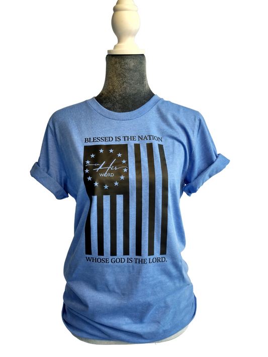 Blessed is the Nation short sleeve tee