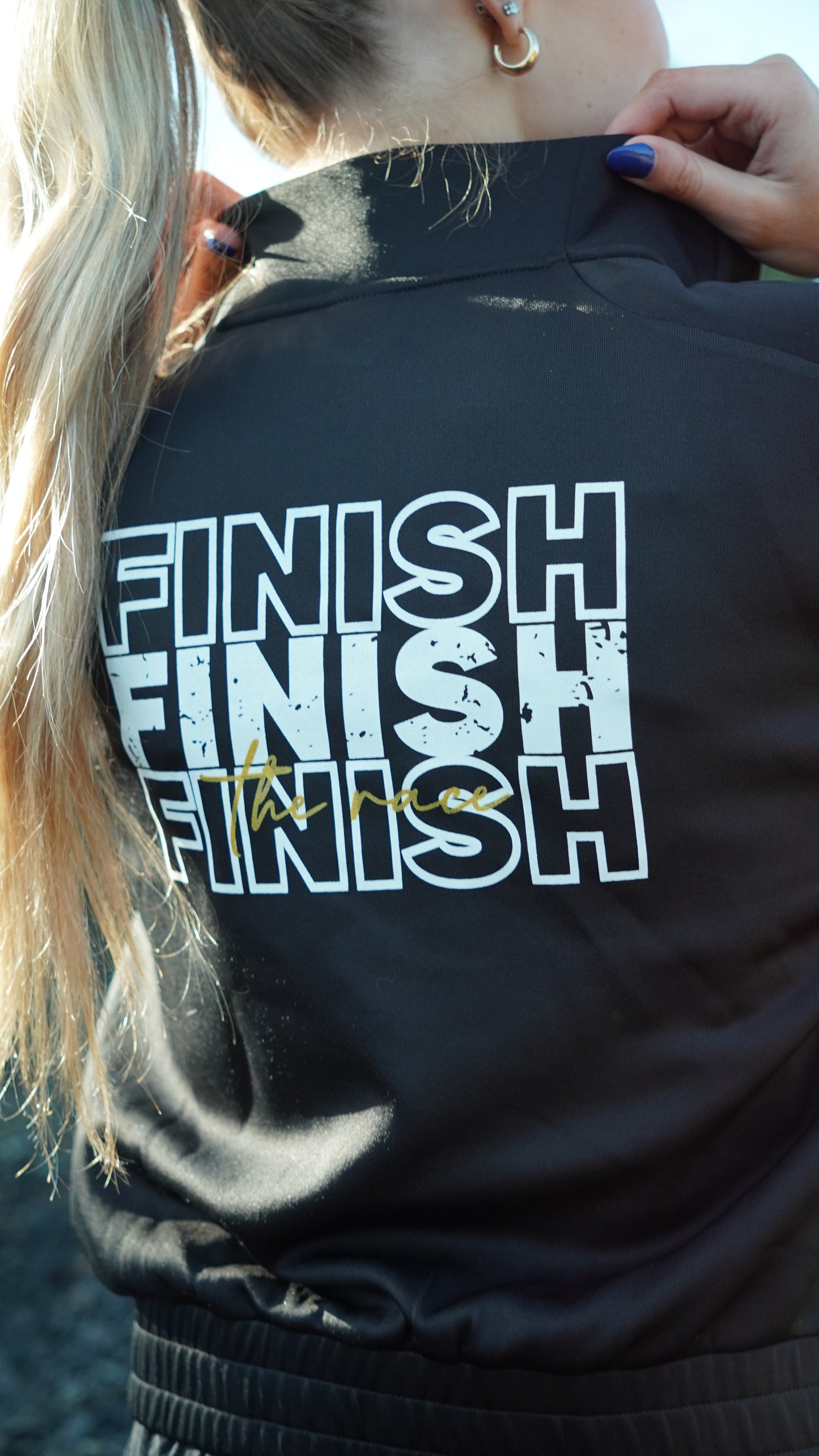 Finish the Race - workout jacket