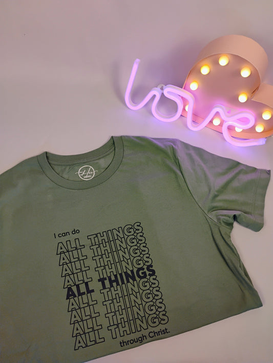 All Things ss tee- Sage