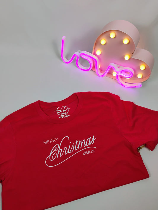 Merry Christmas Red SS Tee