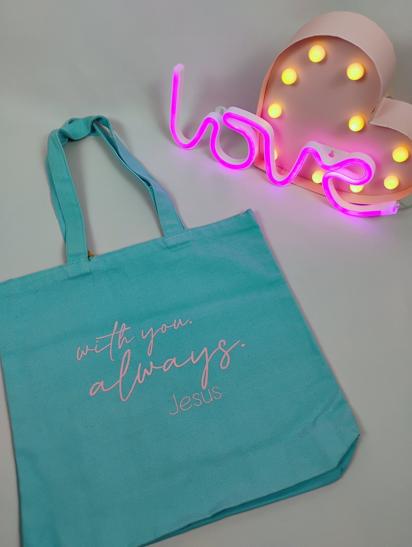 With you Always small cotton tote Bag