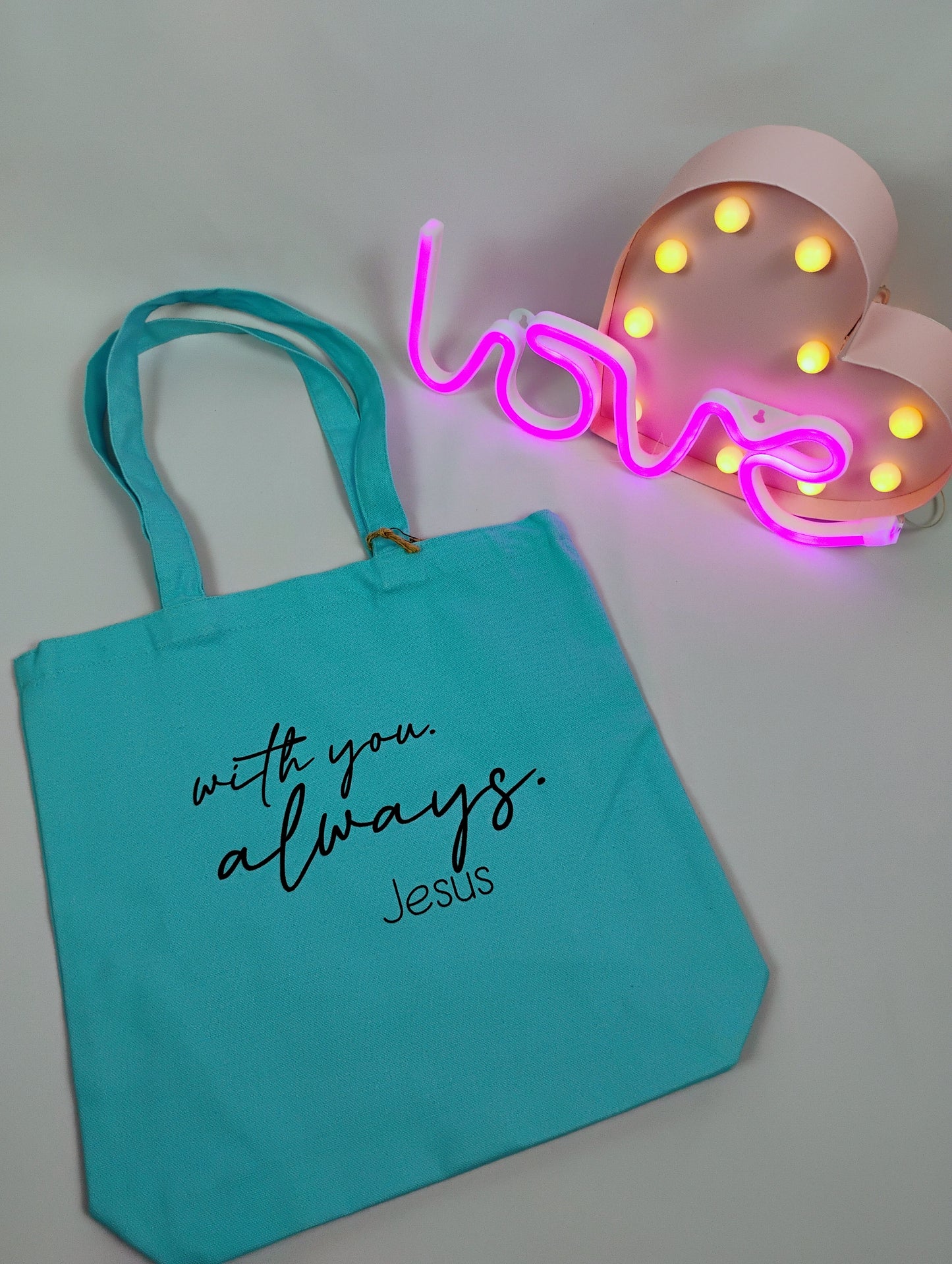 With you Always small cotton tote Bag