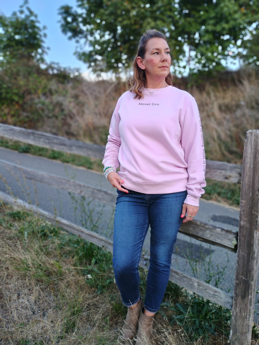 Never Tire sweatshirt