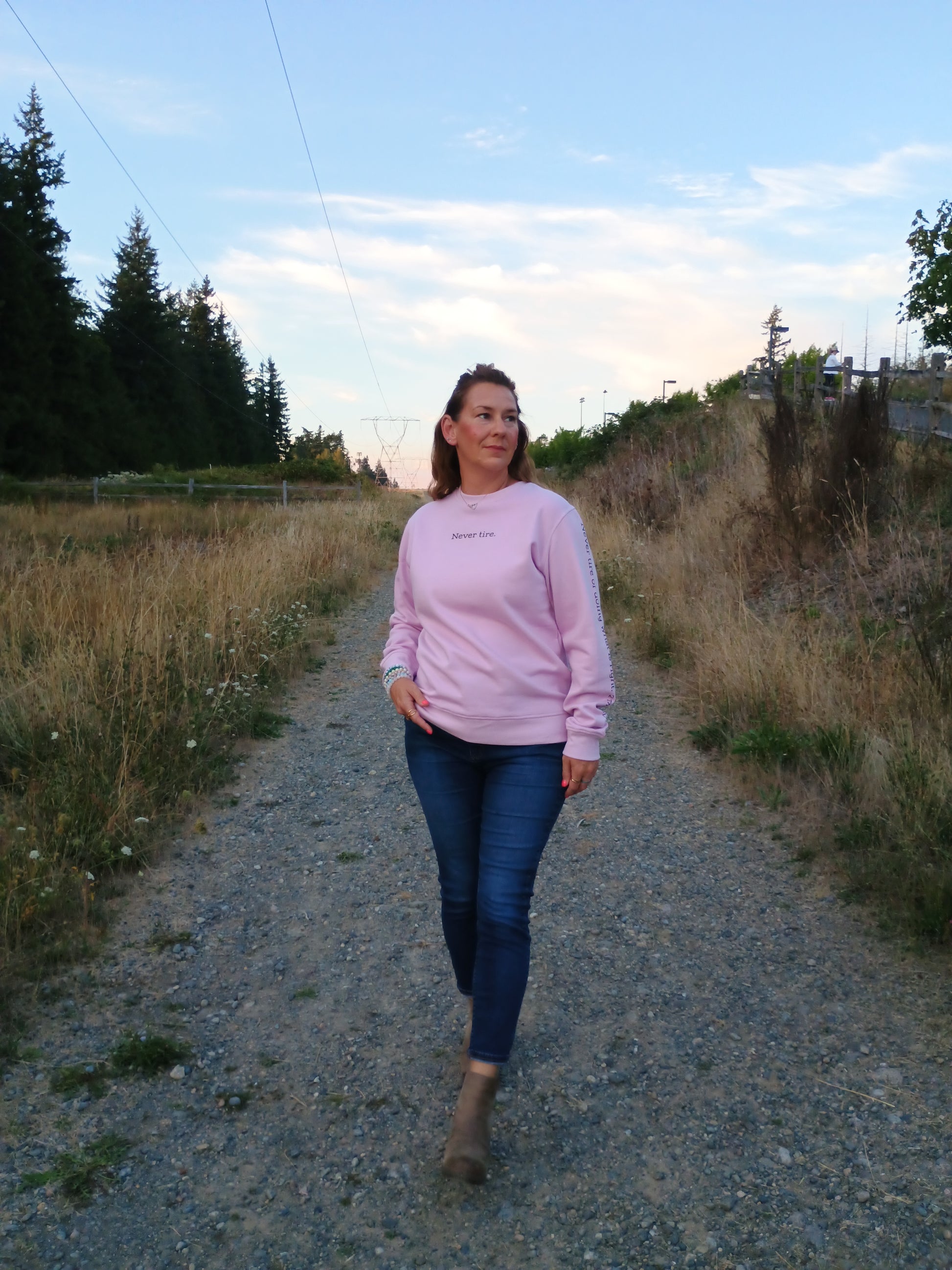 Never Tire sweatshirt