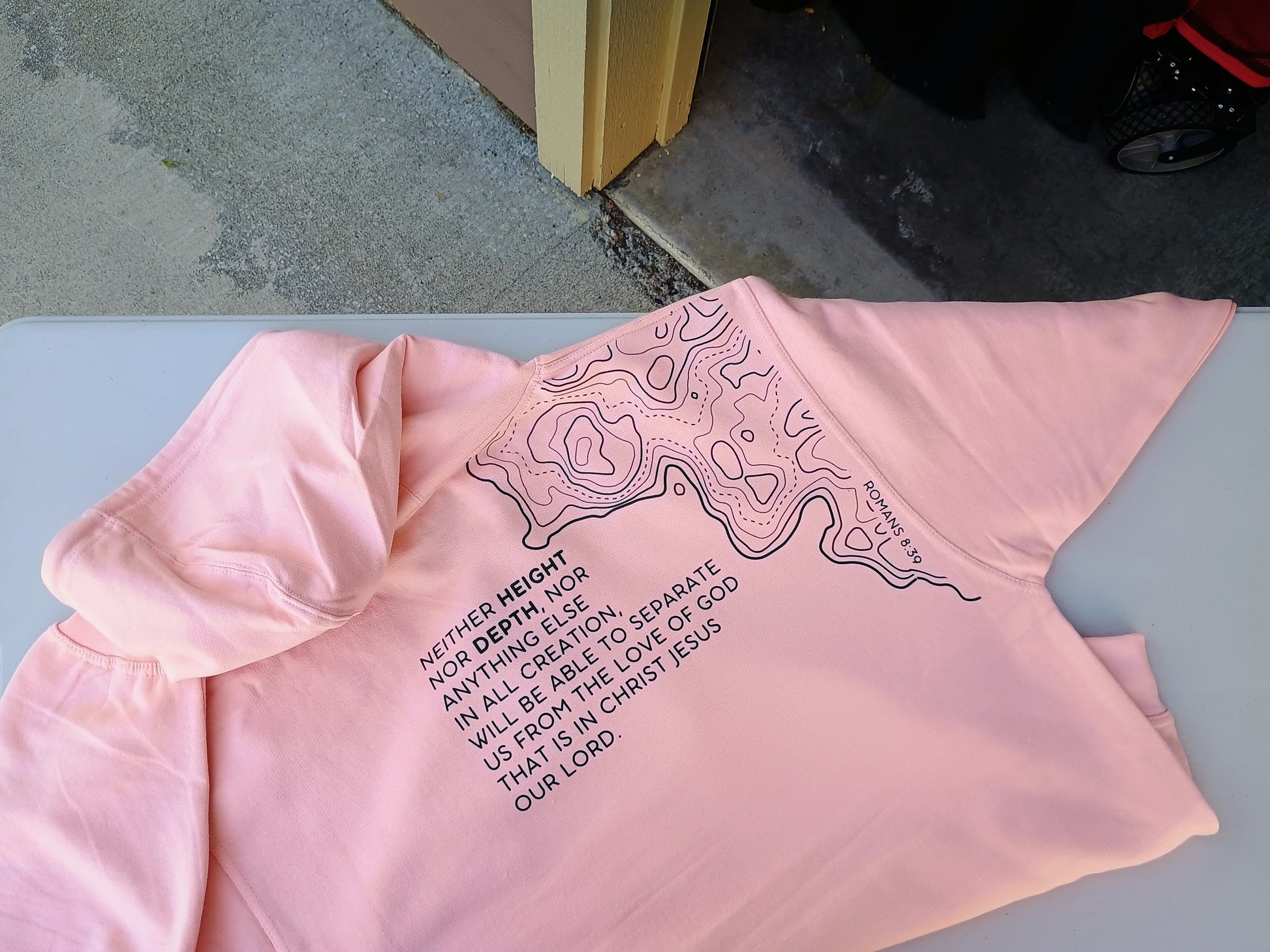 Height nor Depth Topographical Hoodie