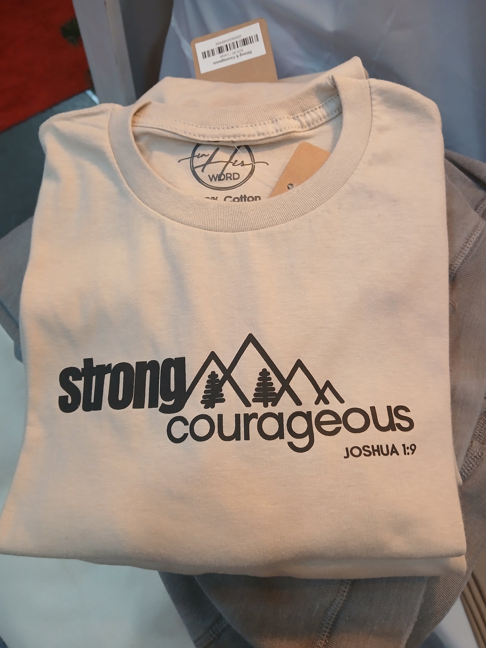 Strong & Courageous tee Heather Tan