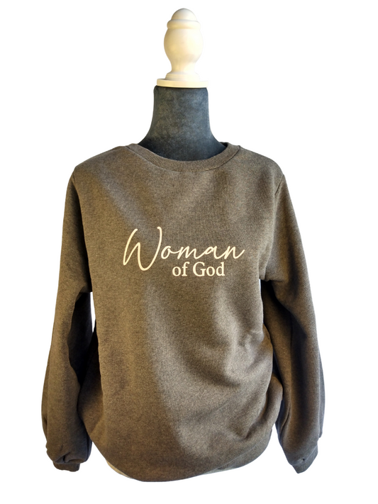 Woman of God lantern sleeve sweatshirt