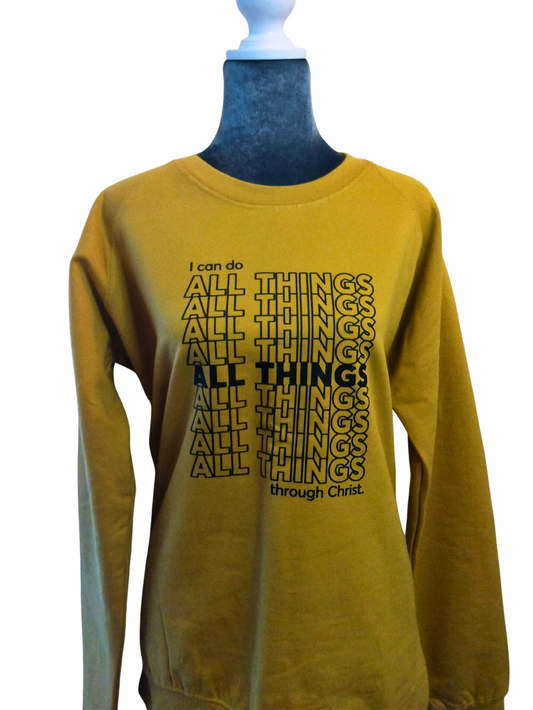 All Things Mustard crewneck sweatshirt
