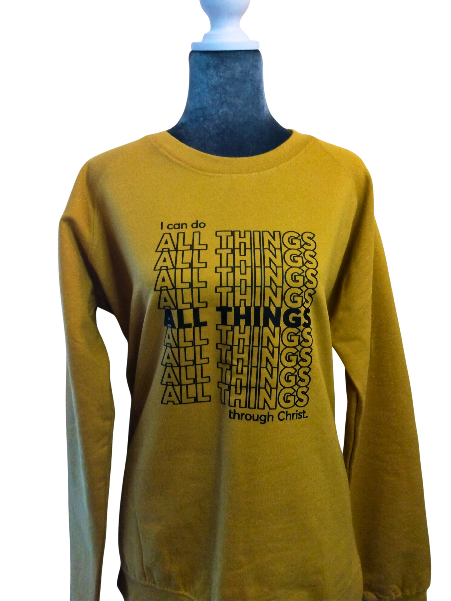 All Things Mustard splithem crewneck sweatshirt