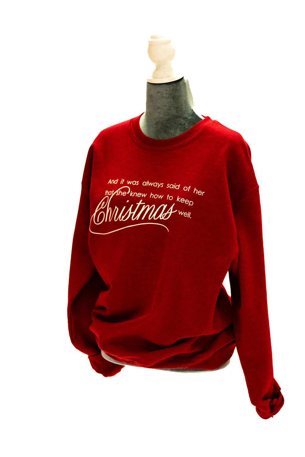 Keep Christmas Well red crewneck sweatshirt