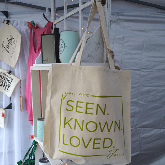Seen. Known. Loved. Canvas Tote