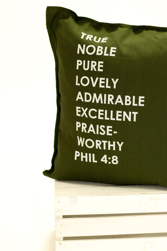 Phil 4:8 Pillow