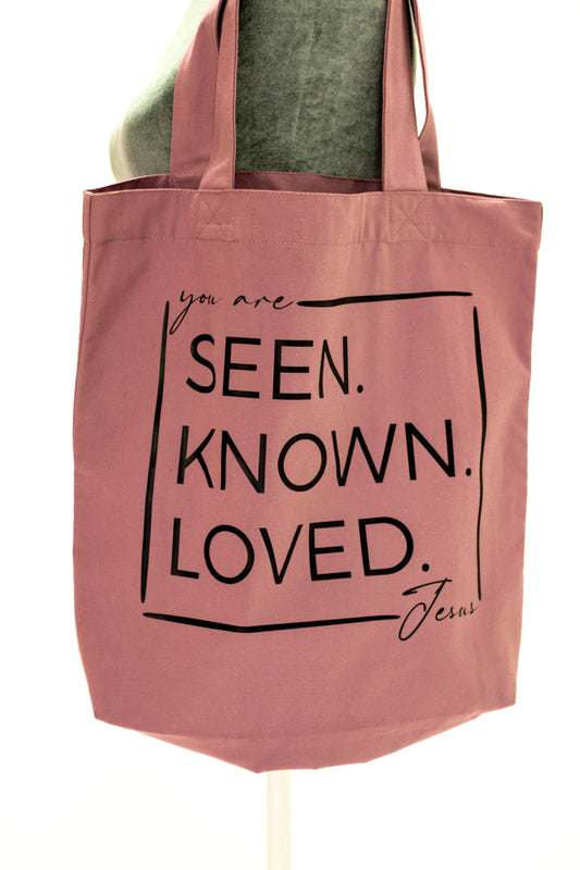 Seen. Known. Loved.  Cotton Tote