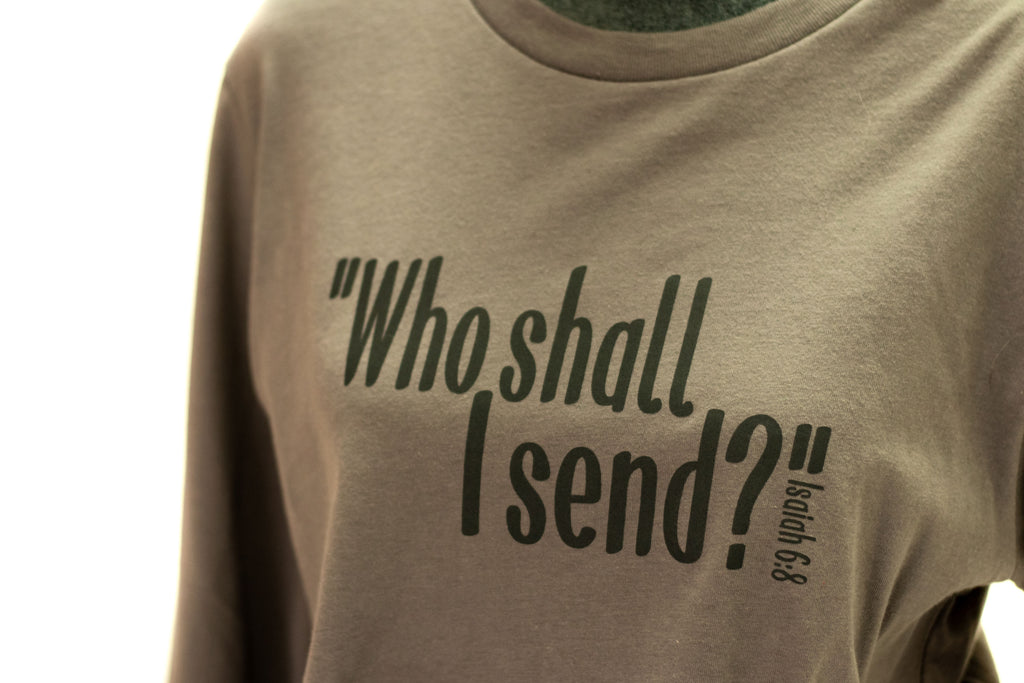 Who shall I send Stone Grey Long-Sleeve Tee